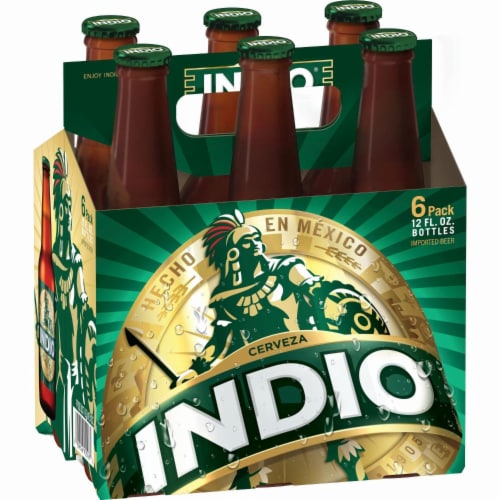 Indio Cerveza Beer Perspective: back