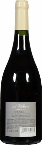 Zuccardi Concreto Malbec Red Wine Perspective: back