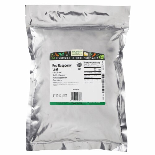 Frontier Herb Raspberry Leaf Organic Red Cut and Sifted - Single Bulk Item - 1LB Perspective: back
