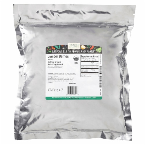 Frontier Bulk Juniper Berries Whole, ORGANIC, 1 lb Perspective: back