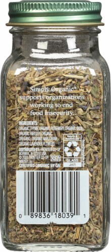 Simply Organic® Herbes De Provence Perspective: back