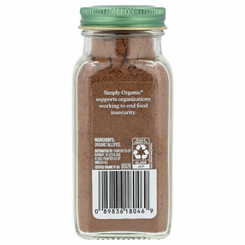 Simply Organic Allspice - 2.57 oz (73 g) Perspective: back