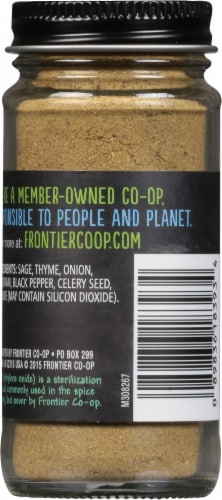 Frontier Co-op® Poultry Seasoning Salt-Free Blend Perspective: back