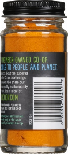 Frontier Organic Ground Turmeric Root Perspective: back