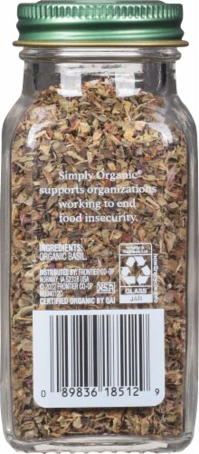 Simply Organic Basil Perspective: back
