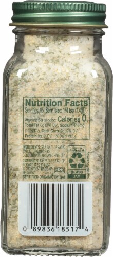 Simply Organic® Garlic Salt Perspective: back