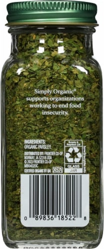Simply Organic® Parsley Perspective: back
