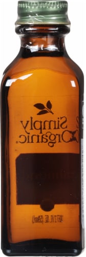Simply Organic® Almond Extract Bottle Perspective: back