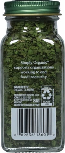 Simply Organic® Cilantro Perspective: back