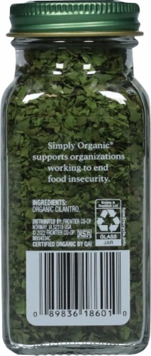 Simply Organic® Cilantro Perspective: back