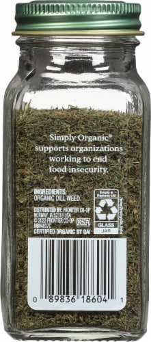 Simply Organic Dill Weed Perspective: back