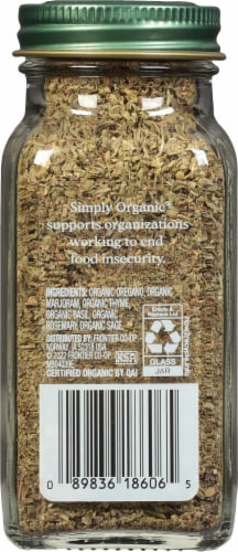 Simply Organic Italian Seasoning Perspective: back