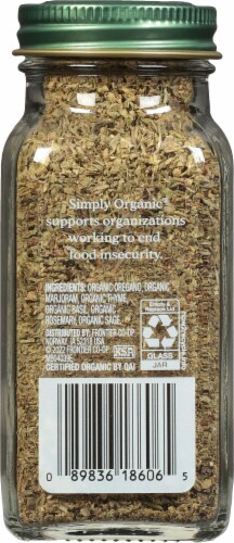 Simply Organic Italian Seasoning Perspective: back