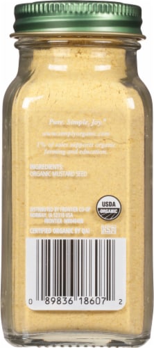 Simply Organic Ground Mustard Seed Perspective: back