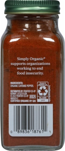 Simply Organic Cayenne Perspective: back