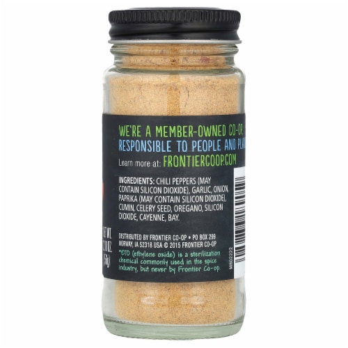 Frontier Co-op Mexican Seasoning with Chilis Garlic & Onion - 2 oz (56 g) Perspective: back
