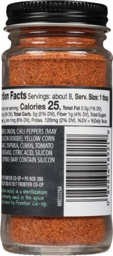 Frontier Taco Seasoning Salt-Free Blend Perspective: back