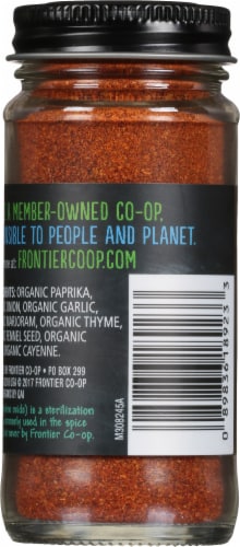 Frontier® Organic Cajun Seasoning Perspective: back