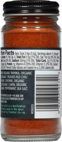Frontier Co-Op® Organic Harissa Seasoning Perspective: back