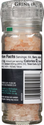 Frontier Natural Products® HImalayan Pink Salt Grinder Perspective: back