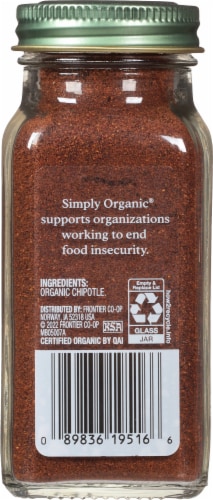 Simply Organic® Chipotle Powder Perspective: back