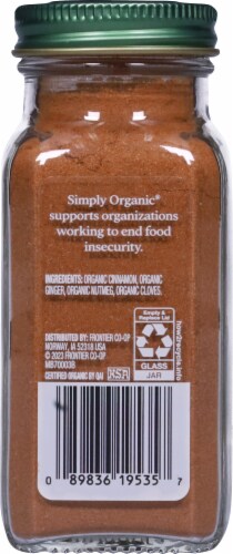 Simply Organic® Pumpkin Spice Perspective: back