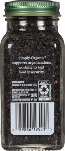 Simply Organic Black Sesame Seed Perspective: back