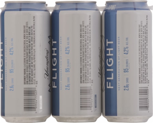 Yuengling Flight Beer 6 Cans Perspective: back