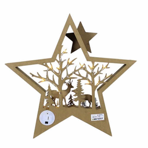 Wooden led star hotsell