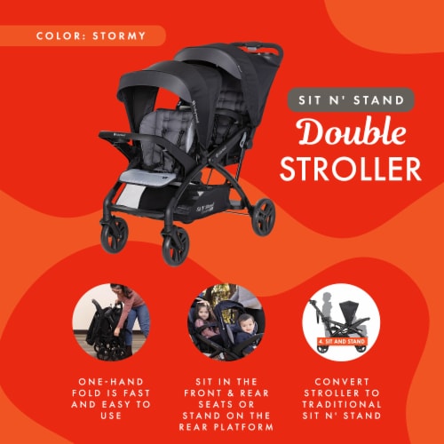 Baby trend 5 point harness sales double stroller