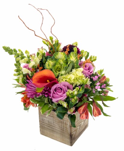 Joy of Spring Vase Arrangement Perspective: back