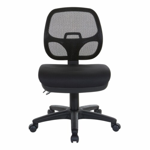 ProGrid Ergonomic Task Office Chair in Coal Black Perspective: back