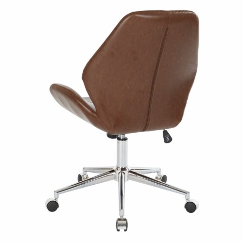 Saddle brown office chair discount
