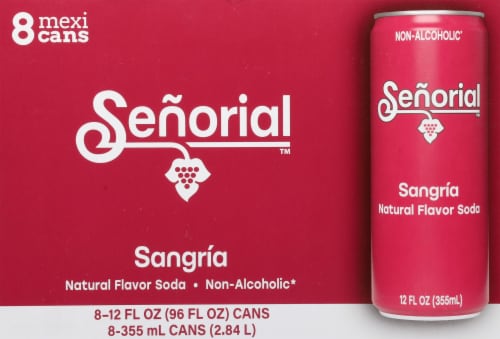 Señorial™ Sangria Soda Cans Perspective: back