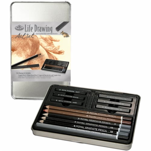 Royal Brush Essentials™ Life Drawing Pastel Sketching Art Set Perspective: back