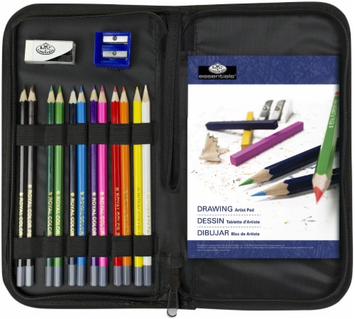 Royal Essentials™ Keep N' Carry Artist Drawing Set Perspective: back