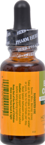 Herb Pharm Black Cohosh Herbal Supplement Perspective: back