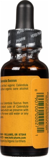 Herb Pharm Calendula Succus Herb Juice Herbal Supplement Perspective: back