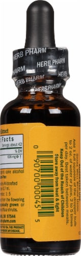 Herb Pharm Damiana System Restoration Herbal Supplement Perspective: back