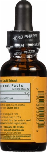 Herb Pharm Mature Seed Fennel System Restoration Herbal Supplement Perspective: back