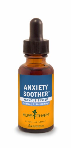 Herb Pharm Anxiety Soother™ Herbal Supplement Tincture Perspective: back