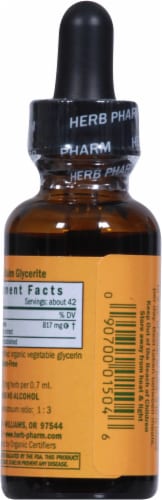 Herb Pharm® Organic Lemon Balm Glycerite Perspective: back