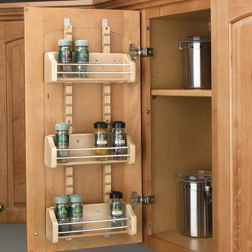 Spice Rack Organizer Easy Stick to Cupboard Door Holds up to 20 Spices, 1  unit - Kroger