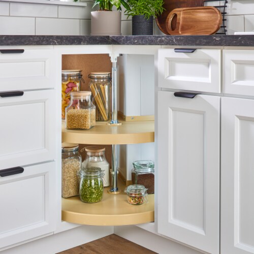RevAShelf 28'' Lazy Susan PieCut Polymer 2Shelf, Almond, 69422815