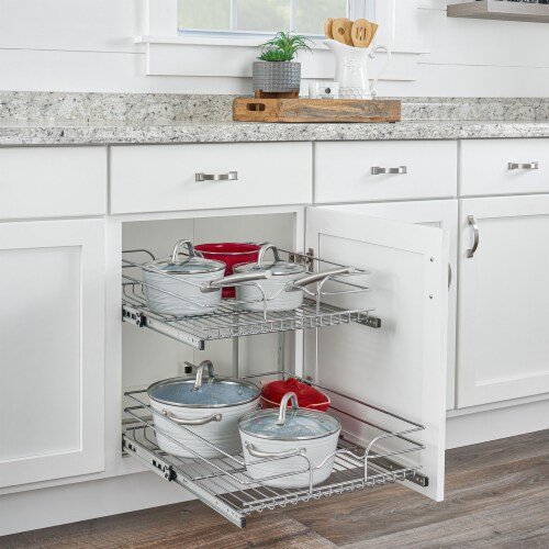 Rev-A-Shelf Kitchen Cabinet Pull Out Shelf Organizer, 21 x 22 In