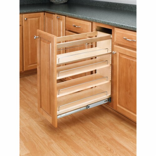 Rev-A-Shelf 8 Pull Out Kitchen Cabinet Organizer Pantry Spice Rack,  448-BC-8C, 8 - Baker's