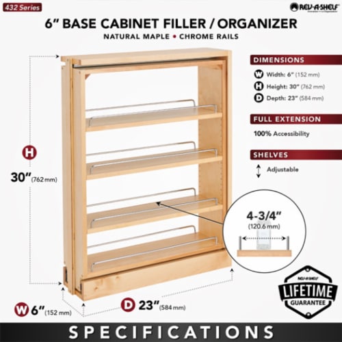 Kitcheniva Plastic Spice Rack Cabinet Shelf Organizer 2 Pack, 3 Tier -  Fry's Food Stores