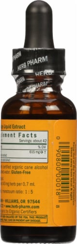 Herb Pharm Organic Whole Leaf Sage Liquid Herbal Supplement Perspective: back