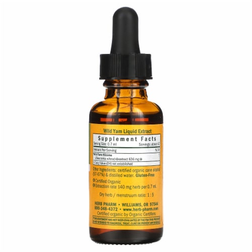 Herb Pharm Wild Yam System Restoration Herbal Supplement Perspective: back