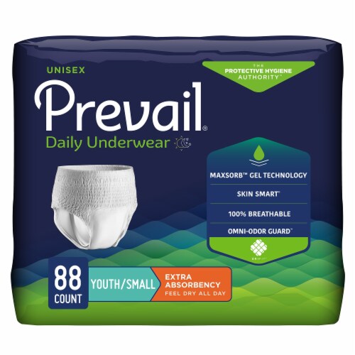 Prevail Daily Disposable Youth Absorbent Underwear Small, Extra, 22 Ct